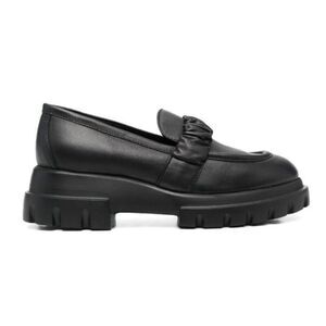 AGL Black Chunky Loafers